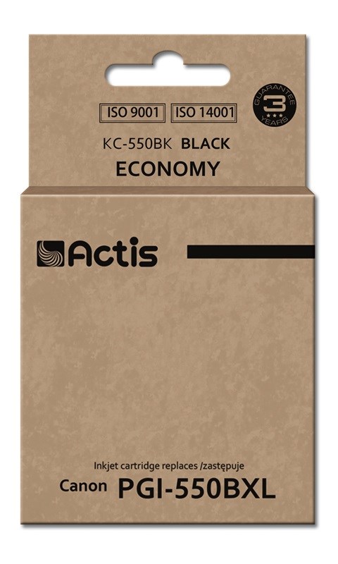 Toner ACTIS KC-550Bk (zamjena za Canon PGI-550Bk, standardna, 23 ml) crni (s čipom)-0