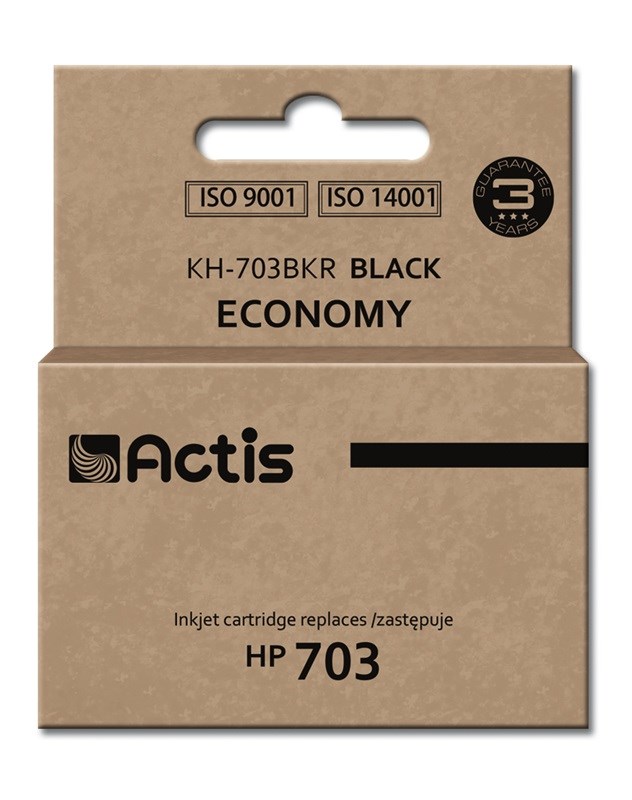 Tinta Actis KH-703BKR (zamjena za HP 703 CD887AE, standardna, 15 ml crna)