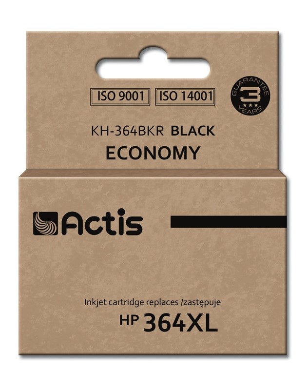 Tinta (ACTIS, KH-364BKR, zamjena za HP 364XL CN684EE, standardna, 20 ml crna)-0