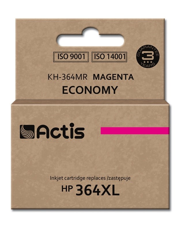 Tinta (ACTIS, KH-364MR, zamjena za HP 364XL CB324EE, standardna, 12 ml, magenta)