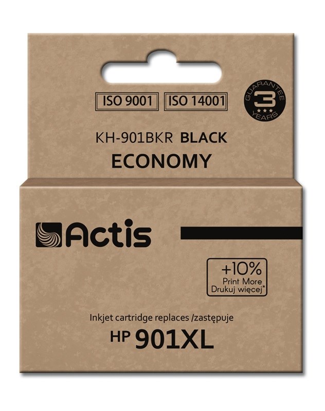 Tinta (ACTIS, KH-901BKR, zamjena za HP 901XL CC656AE, standardna, 20 ml crna)-0