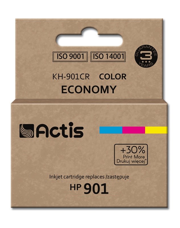 Tinta ACTIS KH-901CR (zamjena za HP 901XL CC656AE, standardna, 18 ml) boja-0