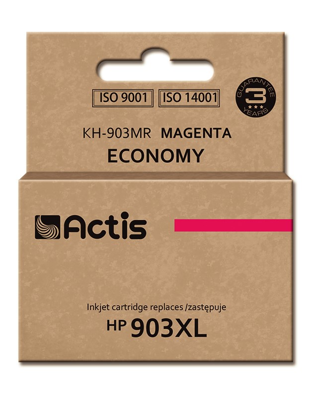 Tinta ACTIS KH-903MR (zamjena za HP 903XL T6M07AE, standardna, 12 ml) magenta - novi čip-0