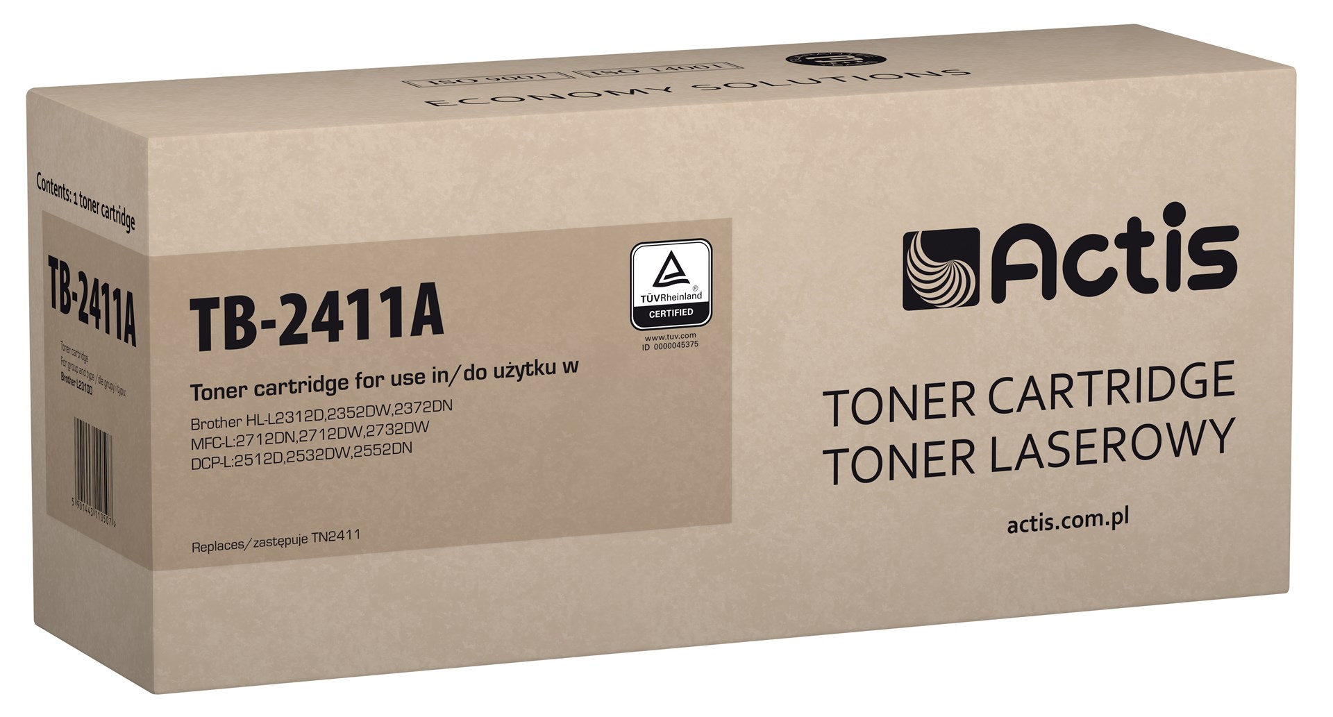 Toner Actis TB-2411A (zamjena za Brother TN-2411, standardni, 1200 stranica crni)-0