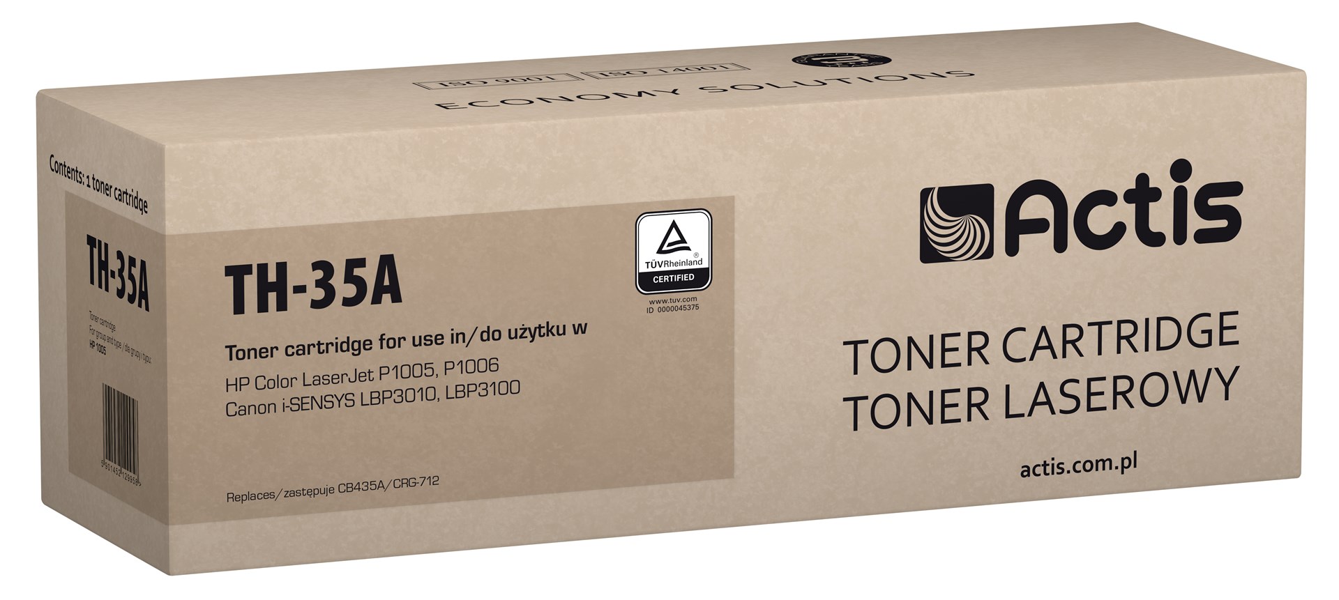 Toner ACTIS TH-35A (zamjena za HP 35A CB435A, Canon CRG-712, standardna, 1500 stranica) crni-0