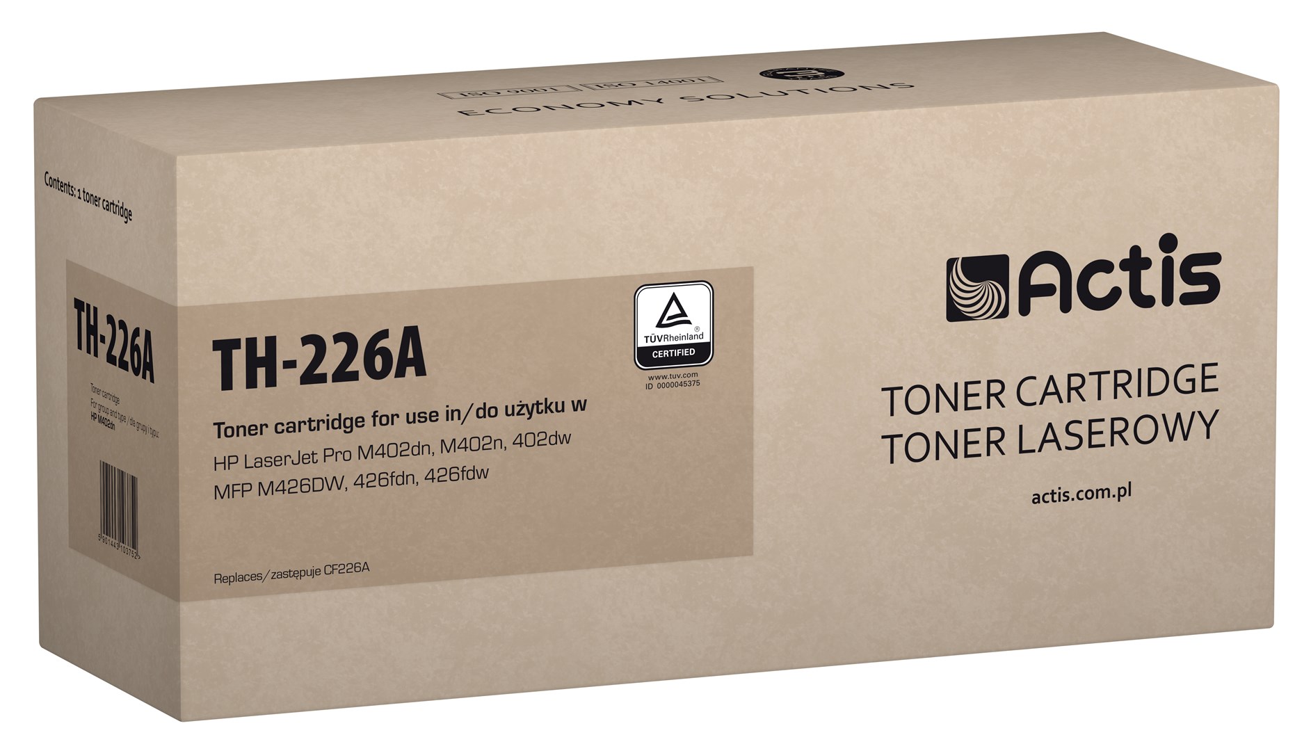 Toner ACTIS TH-226A (zamjena za HP 26A CF226A, standardna, 3100 stranica) crni-0