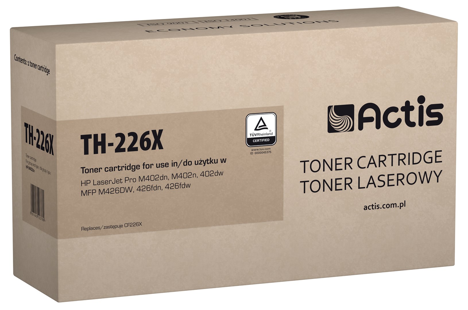 Toner ACTIS TH-226X (zamjena za HP 26X CF226X, standardna, 9000 stranica) crni-0