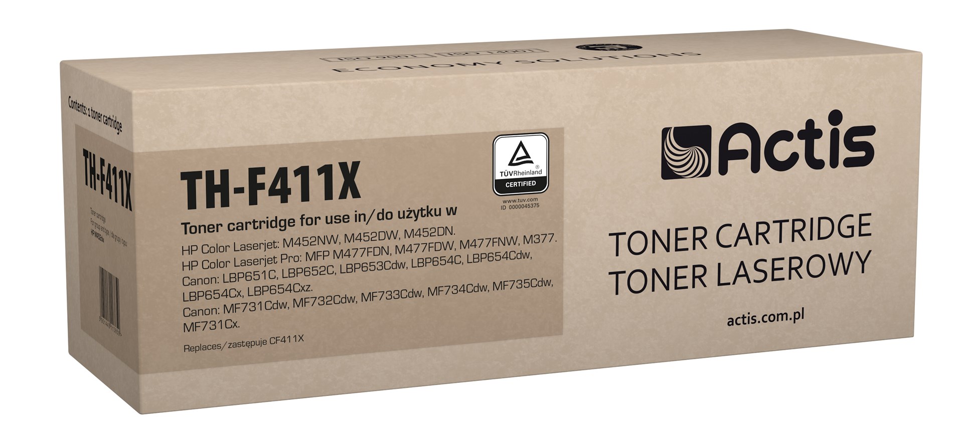 Toner ACTIS TH-F411X (zamjena za HP 410X CF411X, standard; 5000 stranica) cijan-0