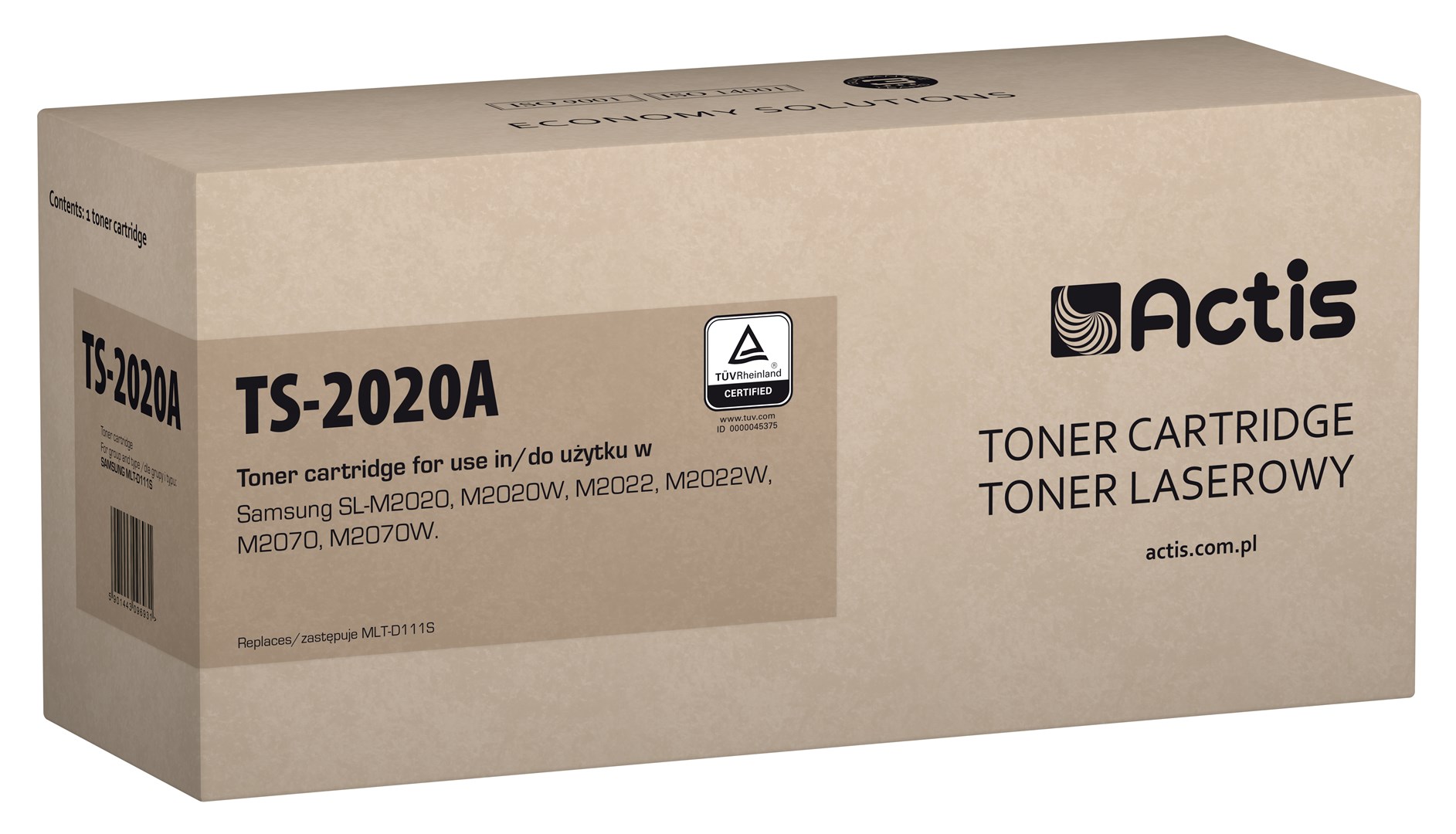 Toner ACTIS TS-2020A (zamjena za Samsung MLT-D111S, standard, 1000 stranica) crna-0
