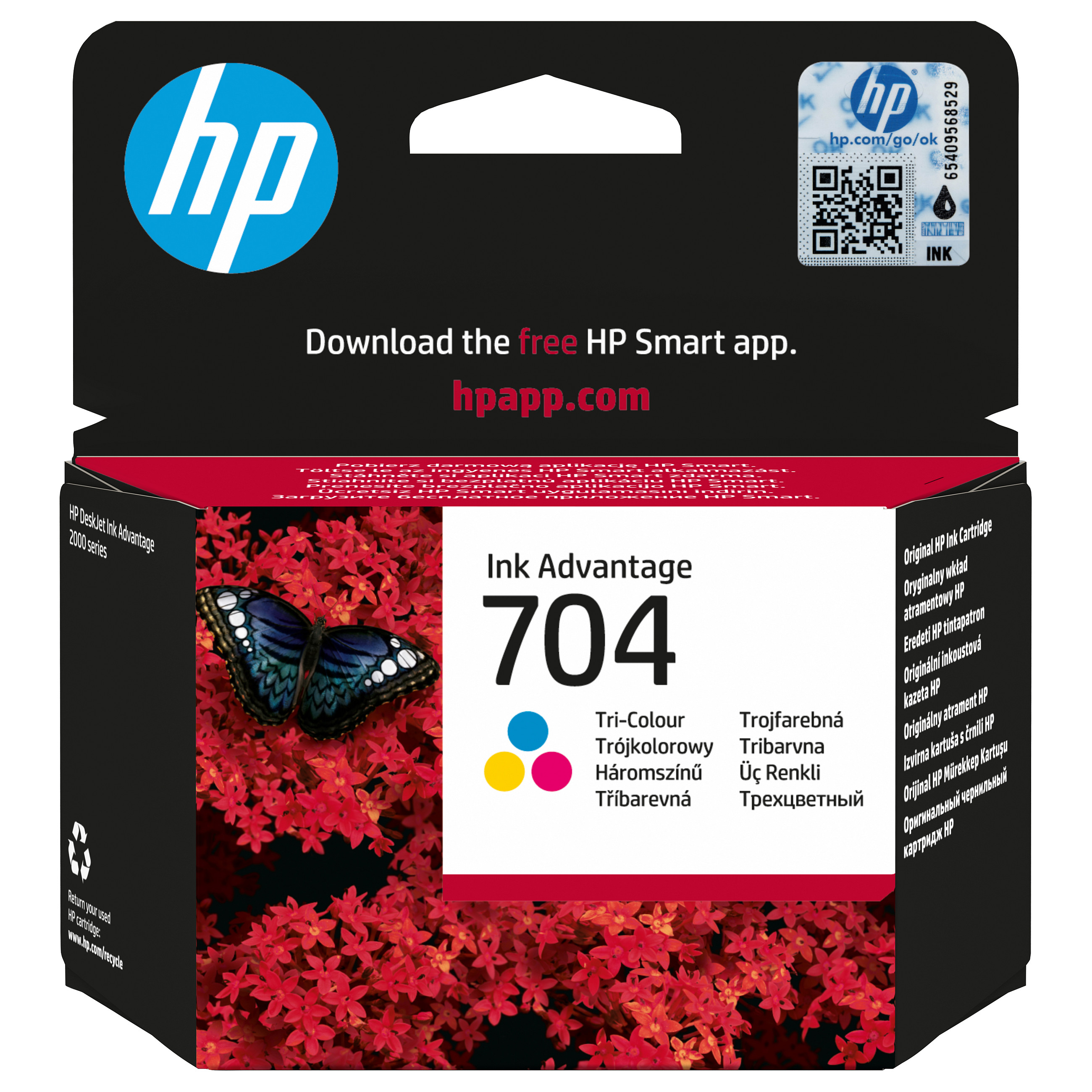 Tinta HP 704 trobojna (originalna Ink Advantage Cartridge, 1 komad)