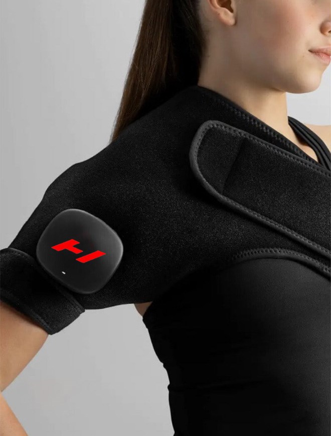 Masažer HYPERICE Venom 2 Shoulder Right (toplinski i vibracijski, 3 razine topline, Bluetooth, baterija do 3h, crna boja)-2