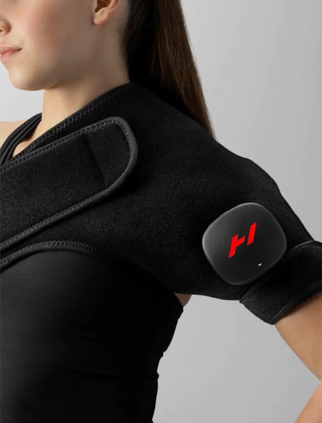 Masažer HYPERICE Venom 2 Shoulder Left (toplinski i vibracijski, 3 razine topline, Bluetooth, baterija do 3h, crna boja)-5