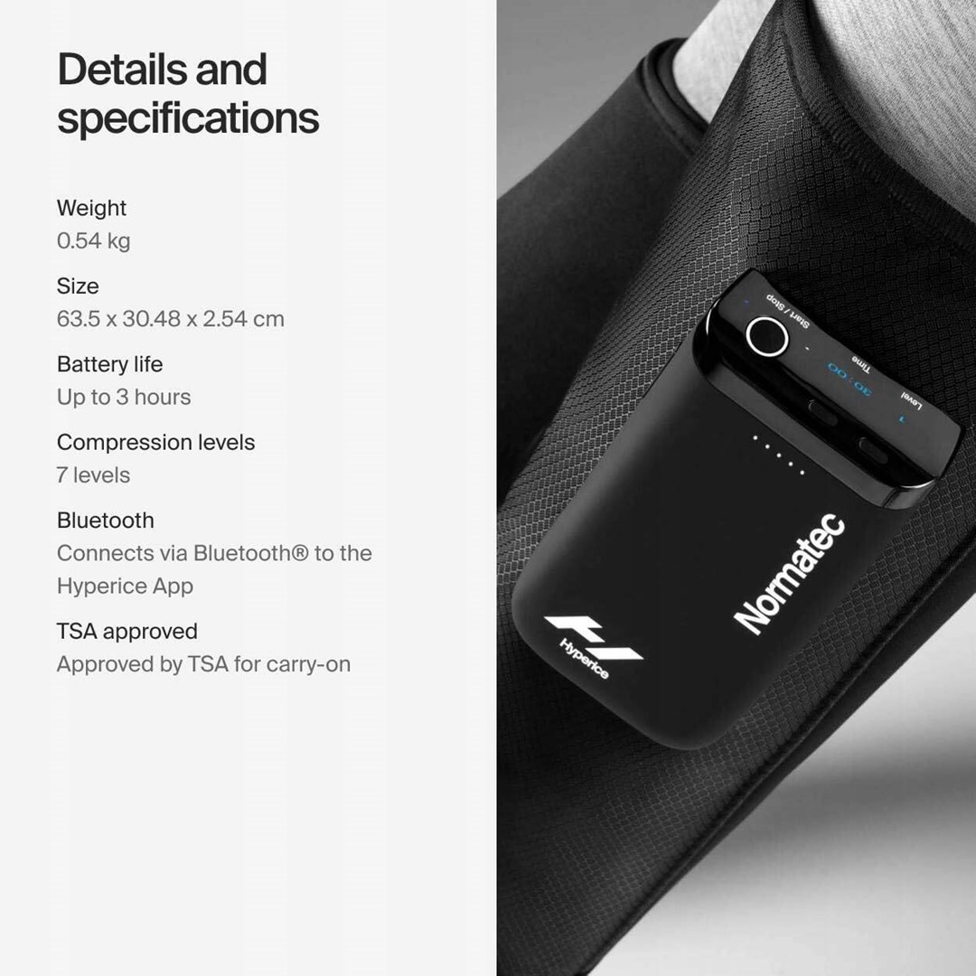 Set za masažu nogu HYPERICE Normatec GO (limfna masaža/drenaža)-2