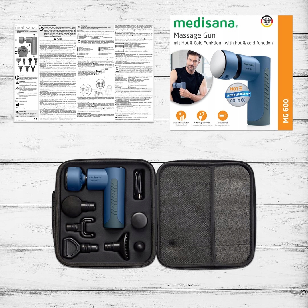 Masažer univerzalni Medisana MG 600 crni plavi-8
