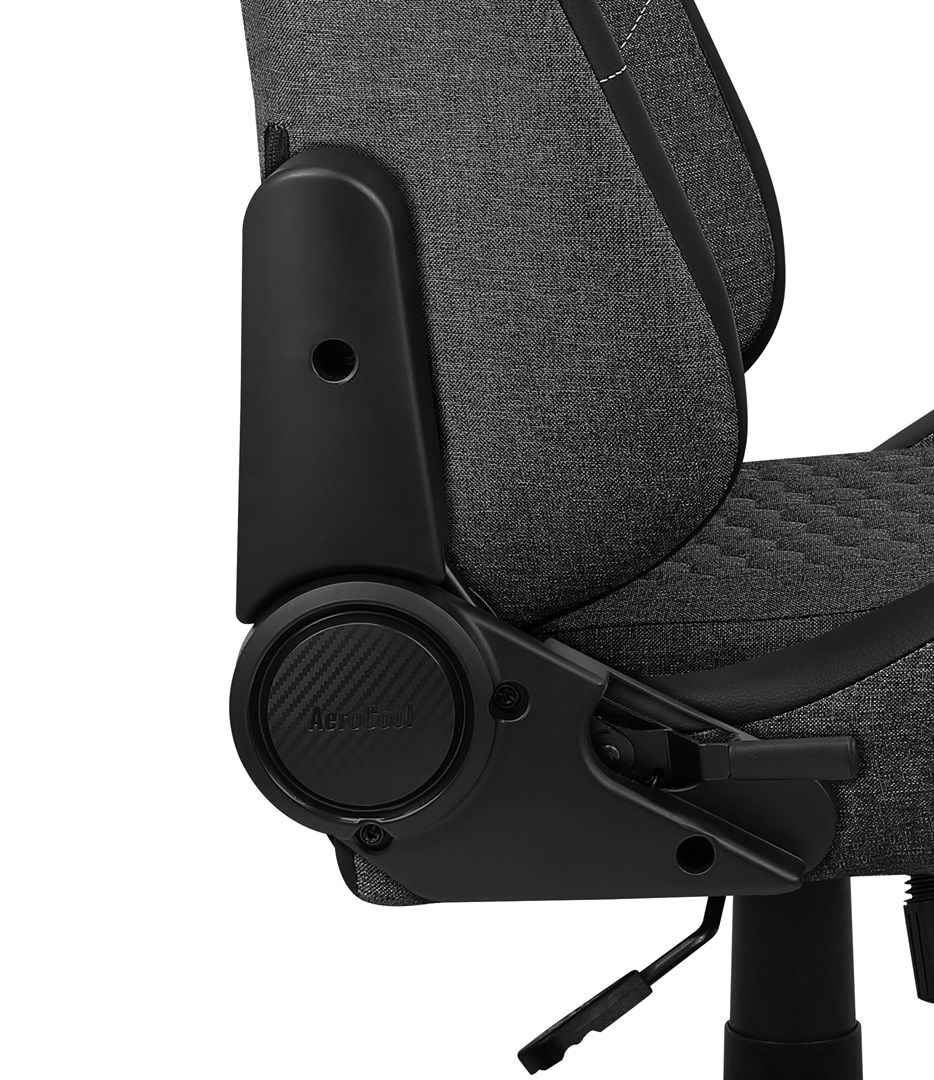 Ergonomska gaming stolica Aerocool CROWNASHBK (ergonomska, podesivi jastuci, AeroWeave tehnologija) crna-4