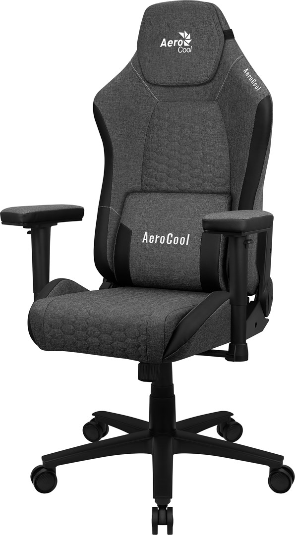 Ergonomska gaming stolica Aerocool CROWNASHBK (ergonomska, podesivi jastuci, AeroWeave tehnologija) crna-0