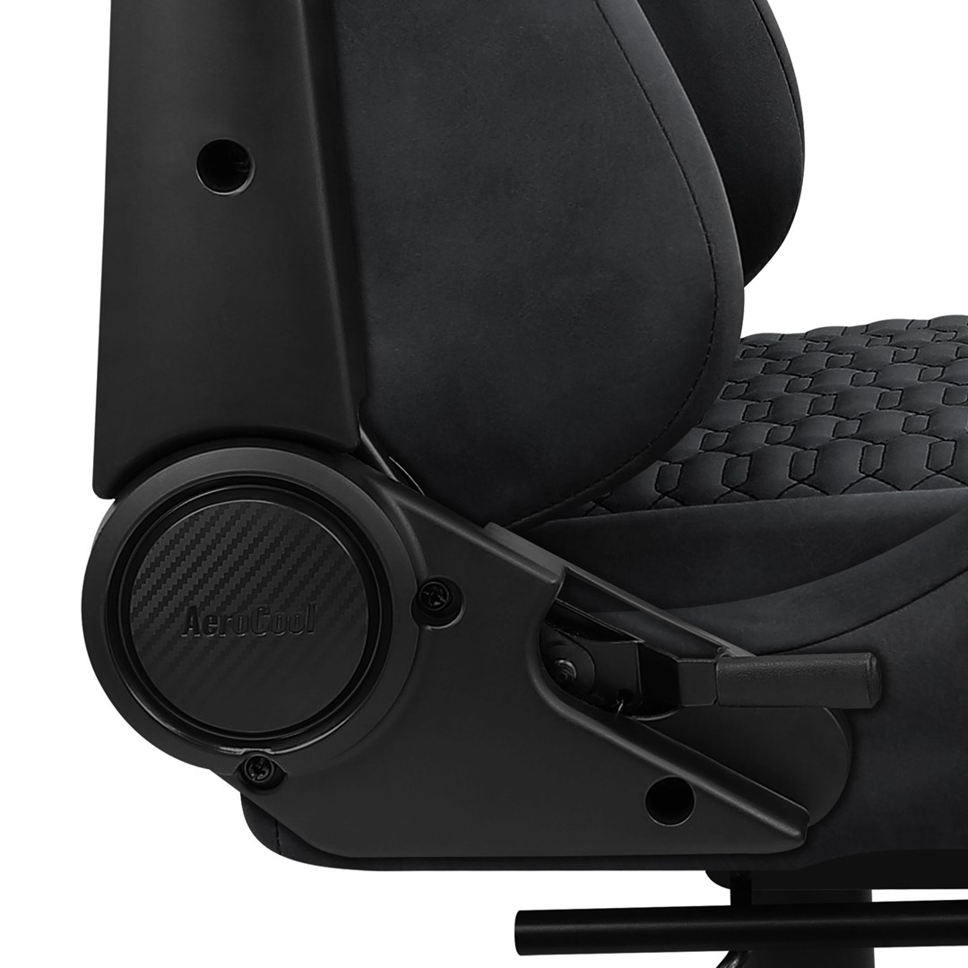 Aerocool ROYALSLATEGR Premium Ergonomic Gaming Chair Legrests Aerosuede Technology Grey-5
