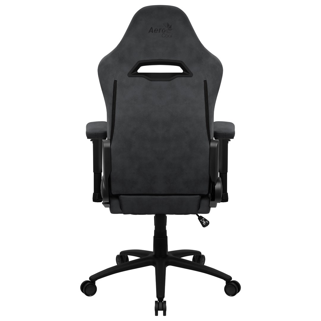 Aerocool ROYALSLATEGR Premium Ergonomic Gaming Chair Legrests Aerosuede Technology Grey-4