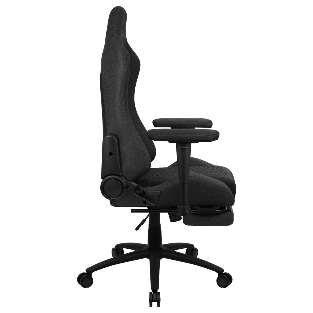 Gaming stolica AEROCOOL ROYALASHBK (visokokvalitetna čelik konstrukcija, 2D podesive naslone za ruke, Aeroweave tehnologija, crna)-3