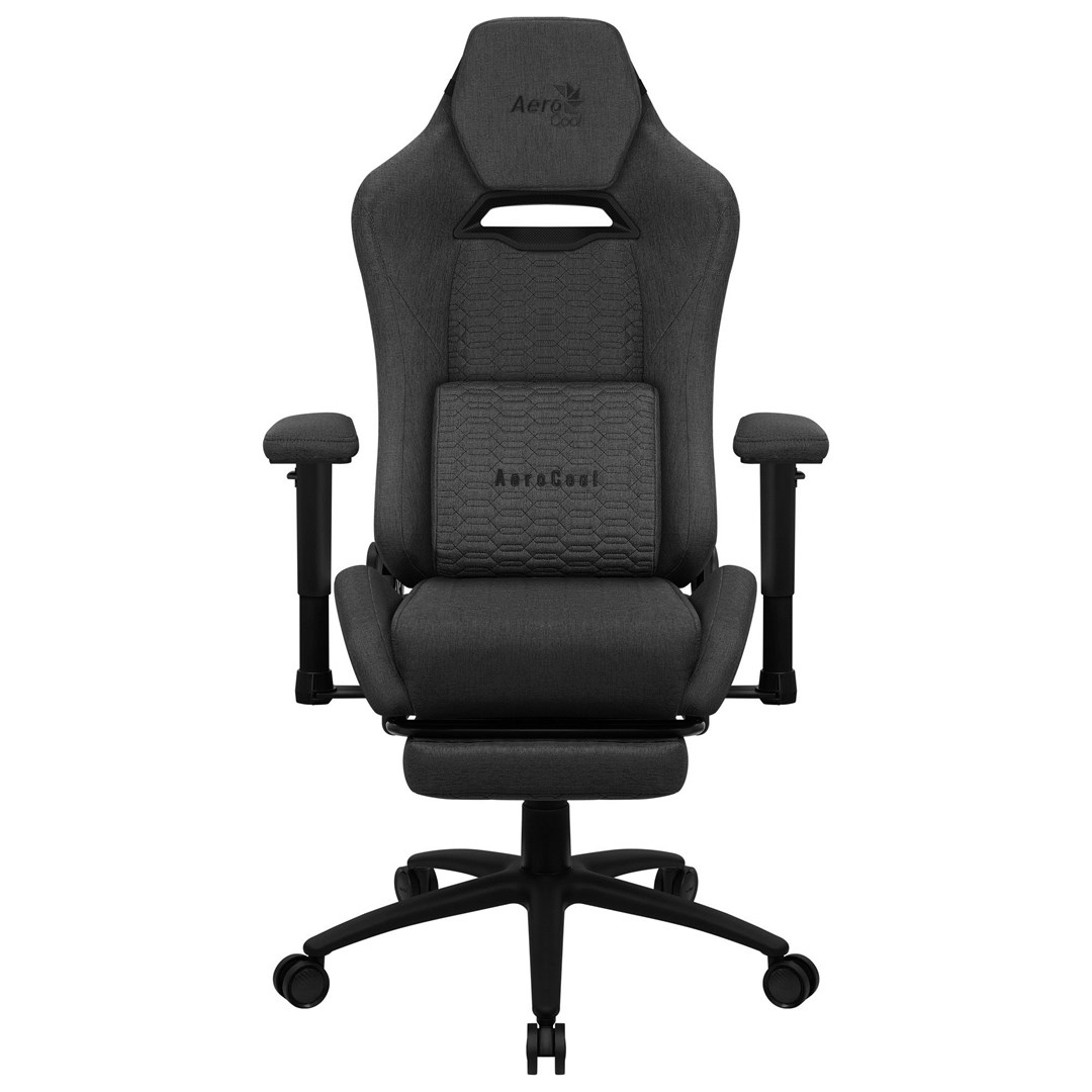 Gaming stolica AEROCOOL ROYALASHBK (visokokvalitetna čelik konstrukcija, 2D podesive naslone za ruke, Aeroweave tehnologija, crna)-1