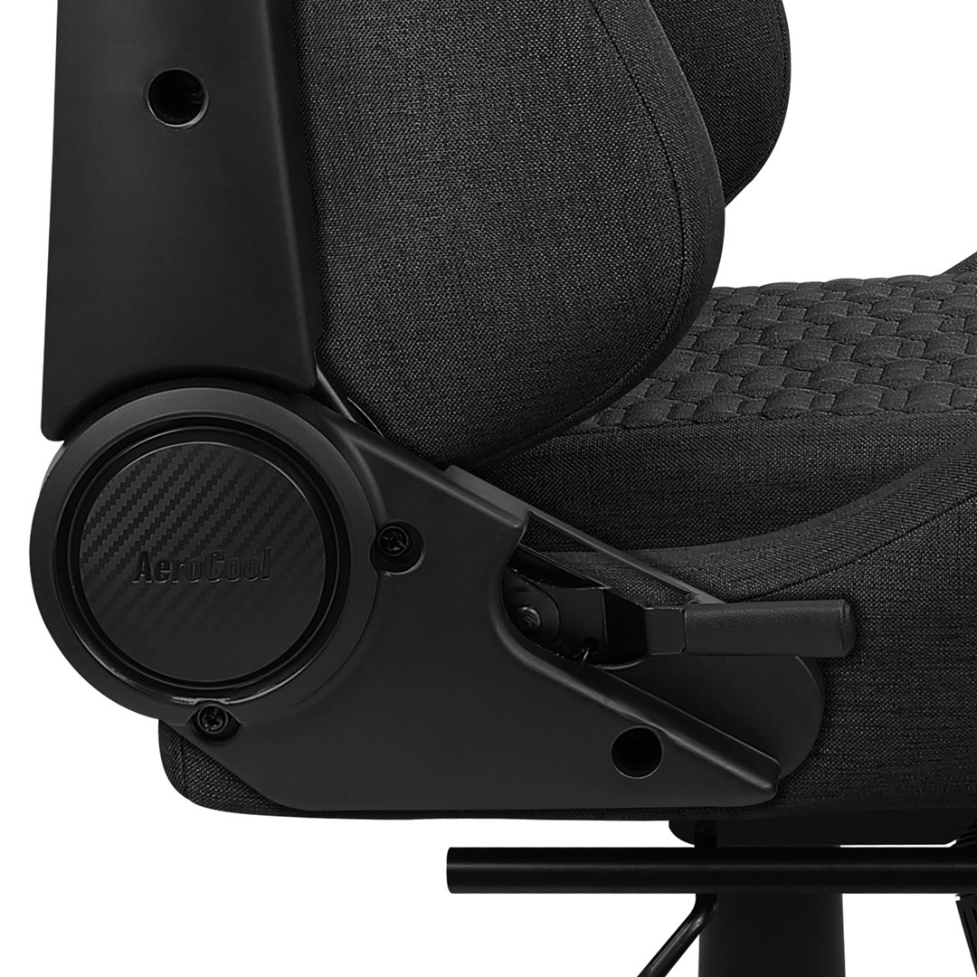 Gaming stolica AEROCOOL ROYALASHBK (visokokvalitetna čelik konstrukcija, 2D podesive naslone za ruke, Aeroweave tehnologija, crna)-5