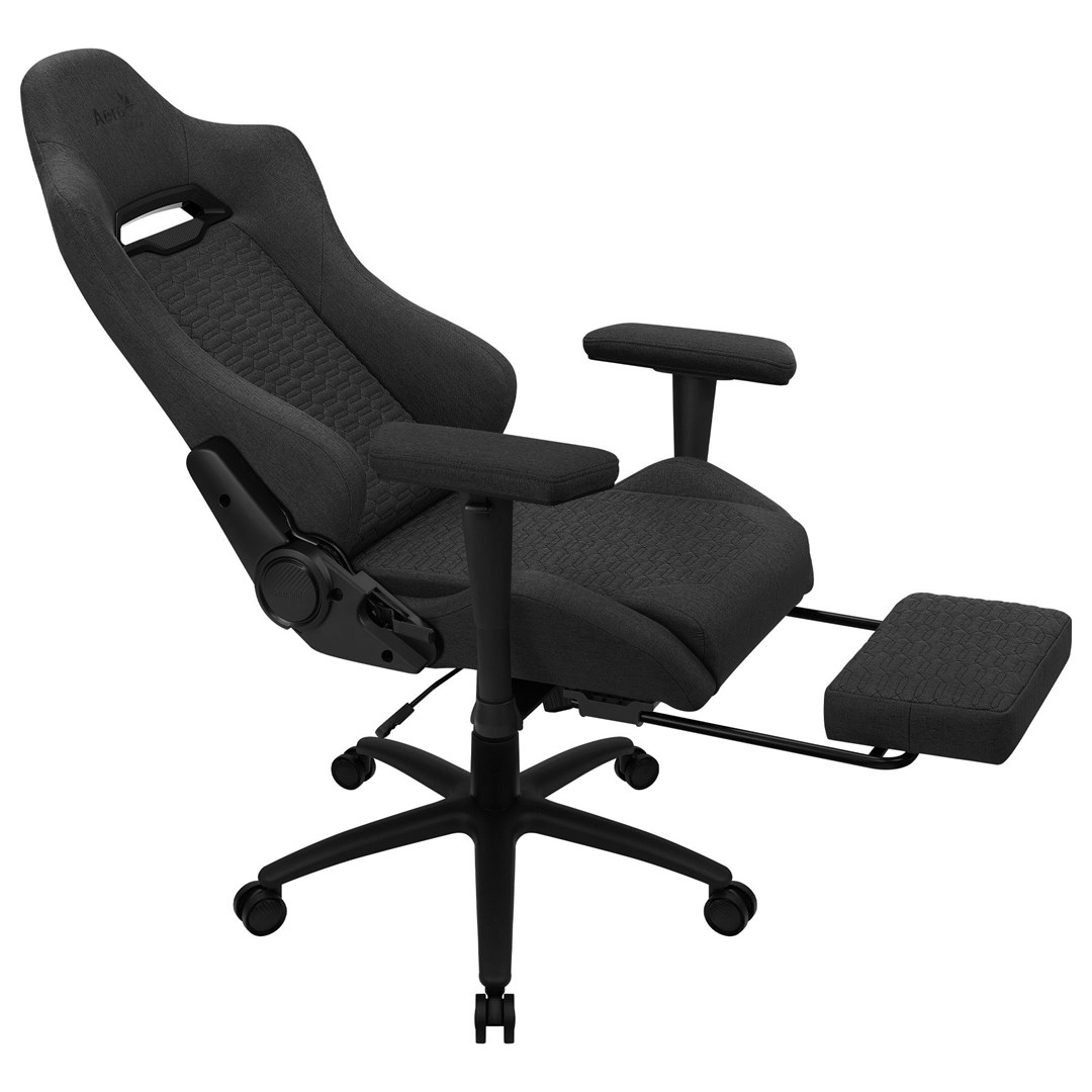Gaming stolica AEROCOOL ROYALASHBK (visokokvalitetna čelik konstrukcija, 2D podesive naslone za ruke, Aeroweave tehnologija, crna)-2