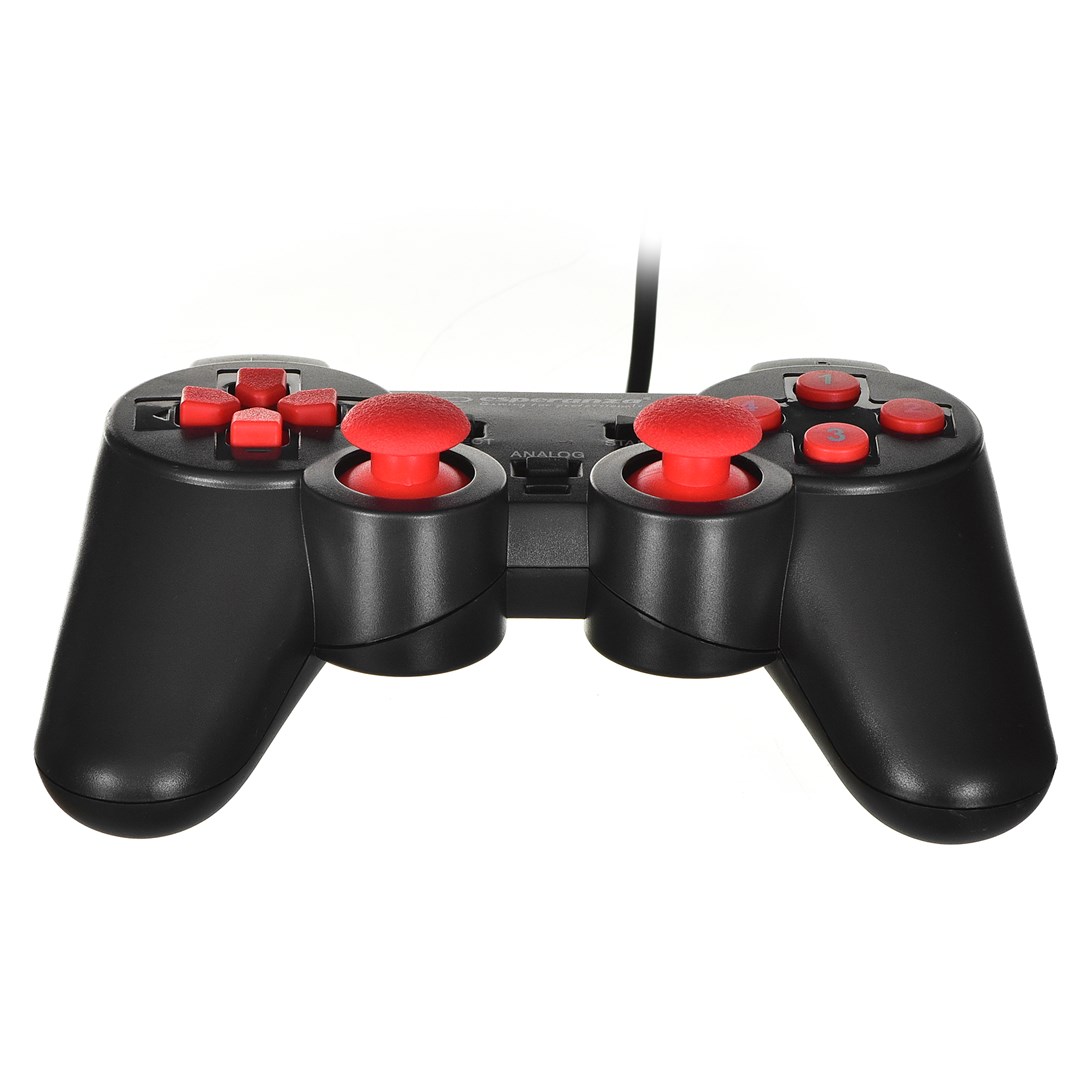 Kontroler ESPERANZA EGG102R (gaming, gamepad, analogni/digitalni, PC, USB 2.0) crno-crveni-1