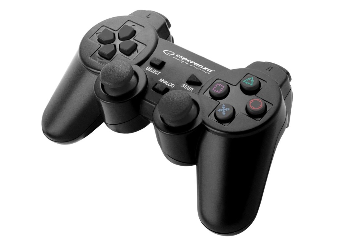 Kontroler ESPERANZA EGG107K (gamepad, PC, Playstation 3, analogni/digitalni, USB 2.0) crni
