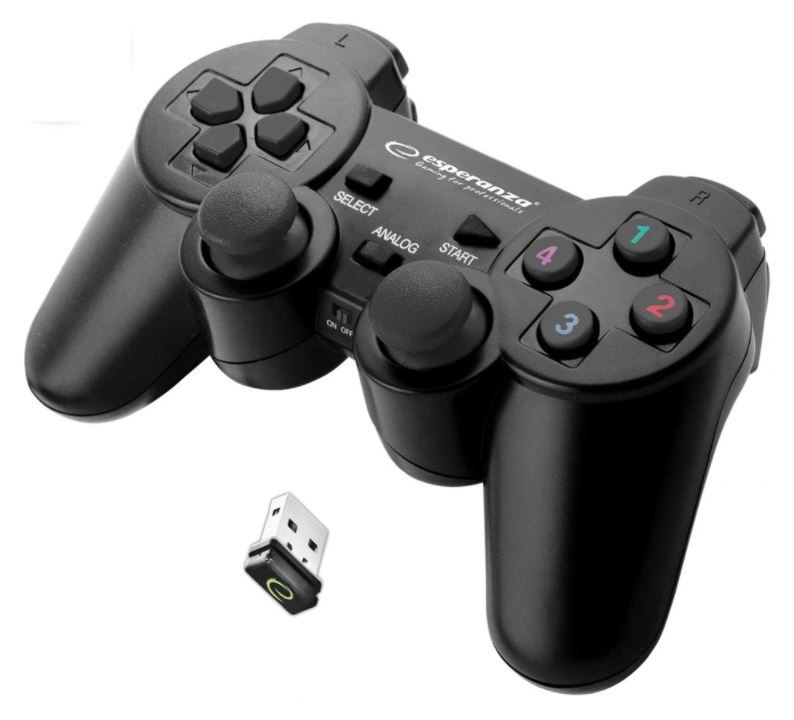 Kontroler ESPERANZA EGG108K (gamepad, PC, Playstation 3, analogni/digitalni, USB 2.0) crni