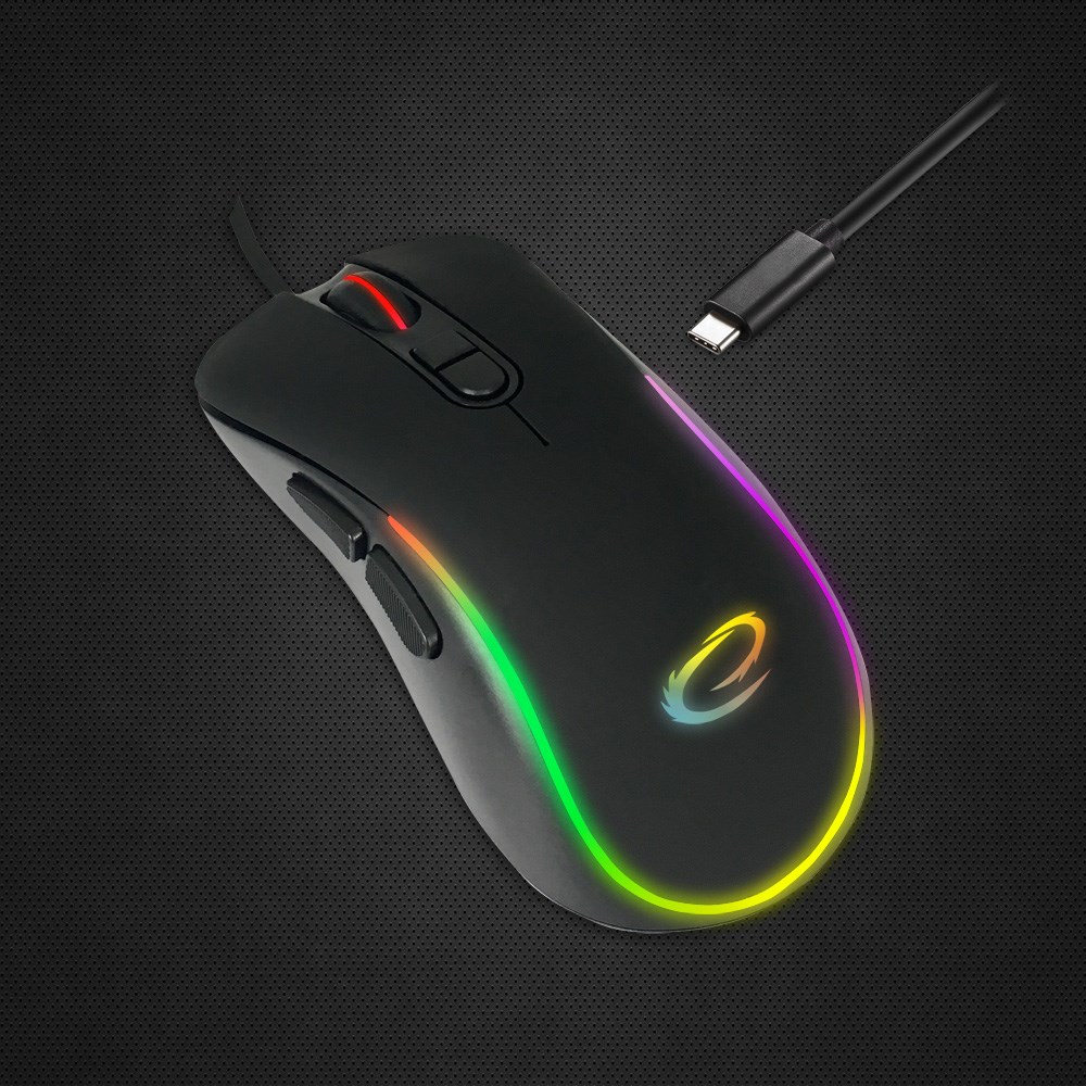 Esperanza EGM303 mouse Right-hand USB Type-C Optical 2400 DPI-6