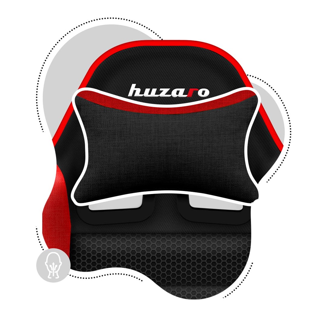 Gaming stolica za djecu HUZARO HZ-Ranger 6.0 (crvena mreža crna i crvena)-7