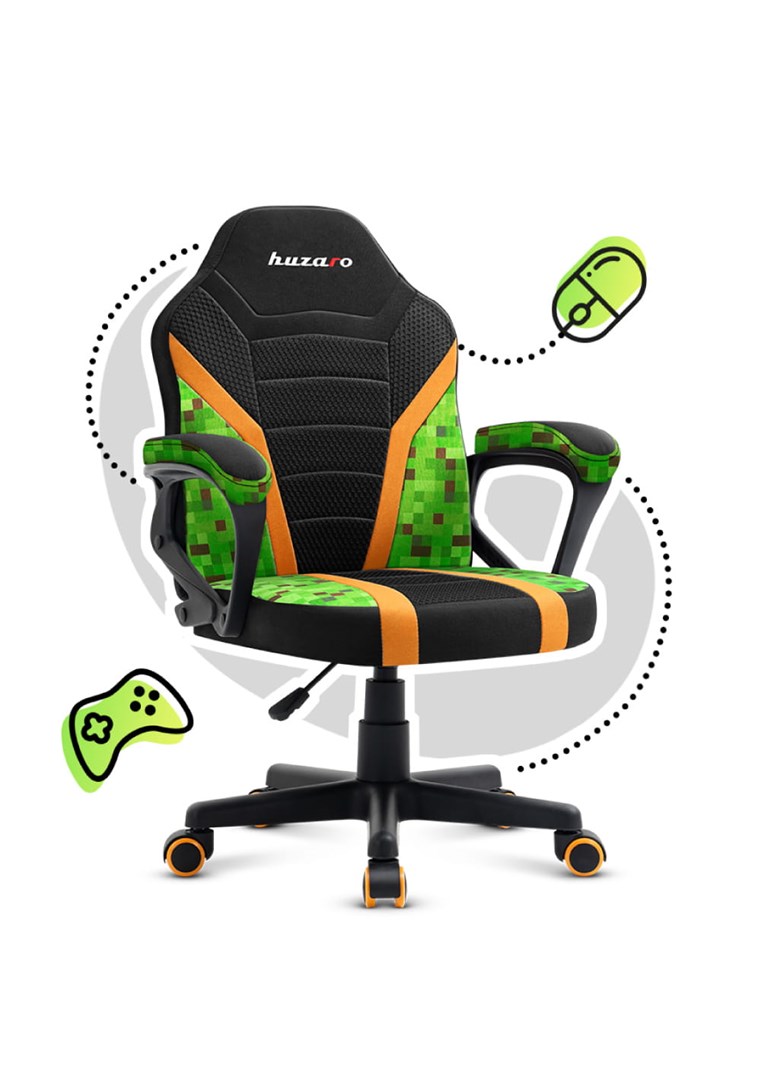 Gaming chair for children Huzaro Ranger 1.0 Pixel Mesh-2