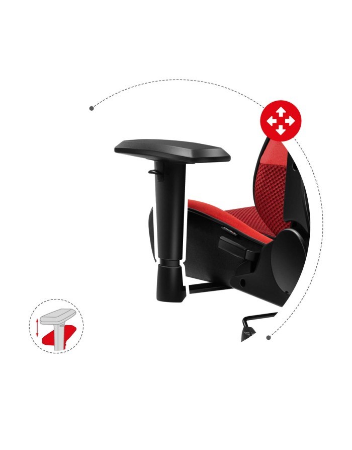 Gaming stolac HUZARO Force 6.2 crvena-18