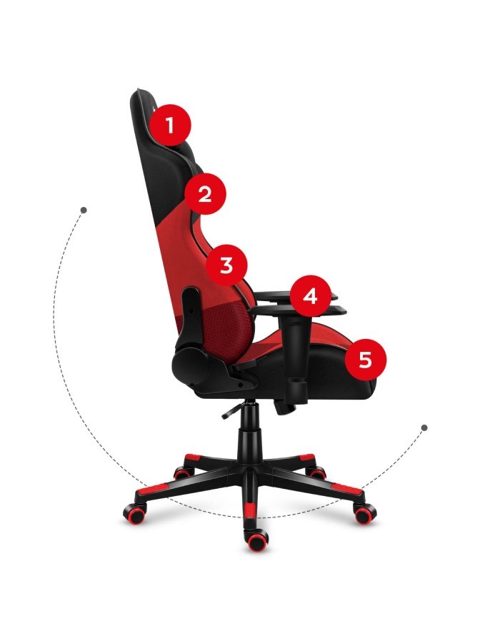 Gaming stolac HUZARO Force 6.2 crvena-12