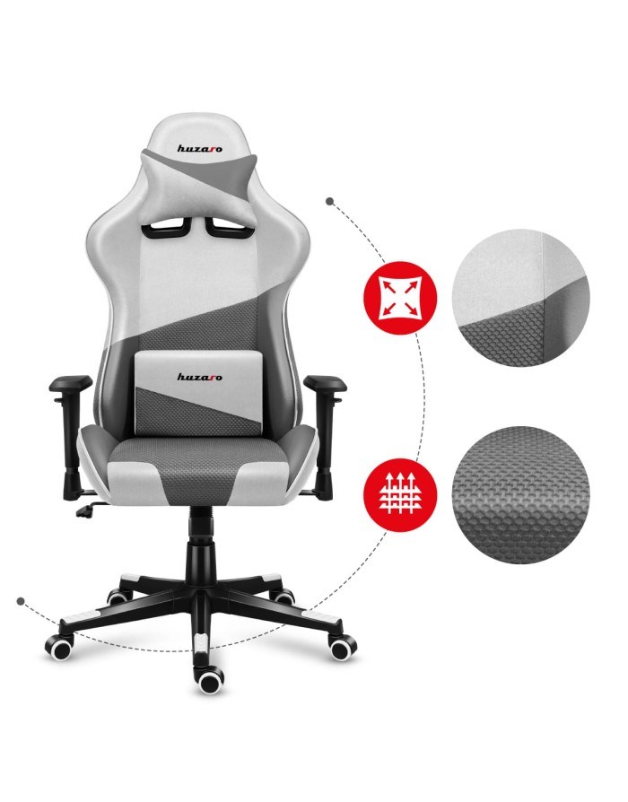 Gaming stolac HUZARO Force 6.2 bijela-19