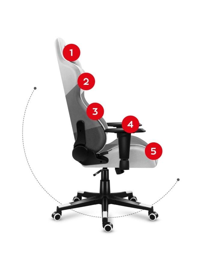 Gaming stolac HUZARO Force 6.2 bijela-15