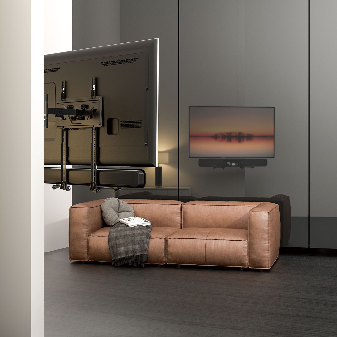 Maclean MC-914 Universal Soundbar Mount Speaker Holder Mounting Under TV up to 15kg VESA Space Saving-5