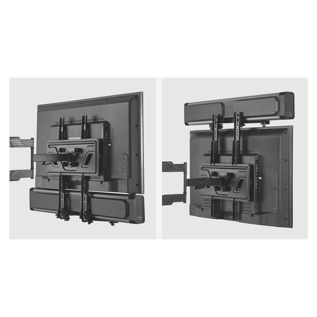 Maclean MC-914 Universal Soundbar Mount Speaker Holder Mounting Under TV up to 15kg VESA Space Saving-9