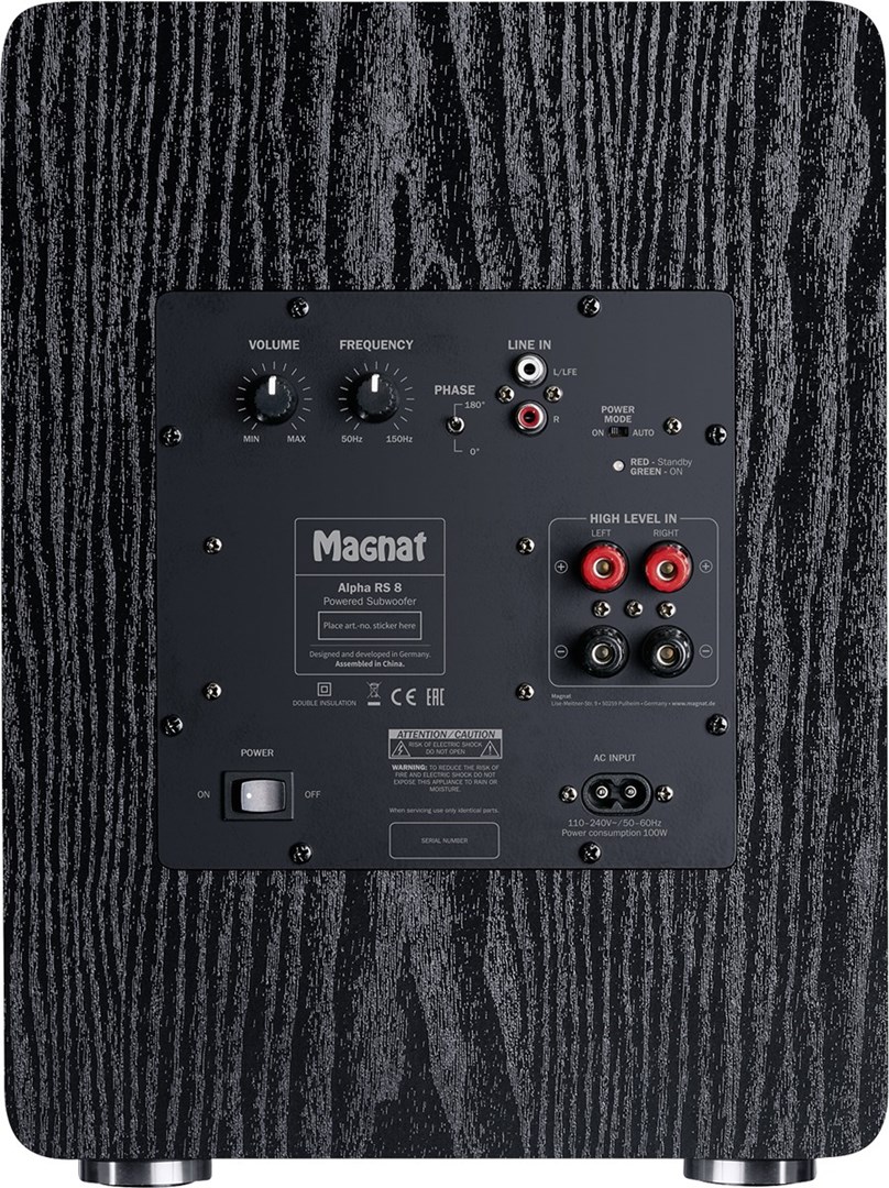 Aktivni subwoofer MAGNAT Alpha RS8 (80 W, crna)-2