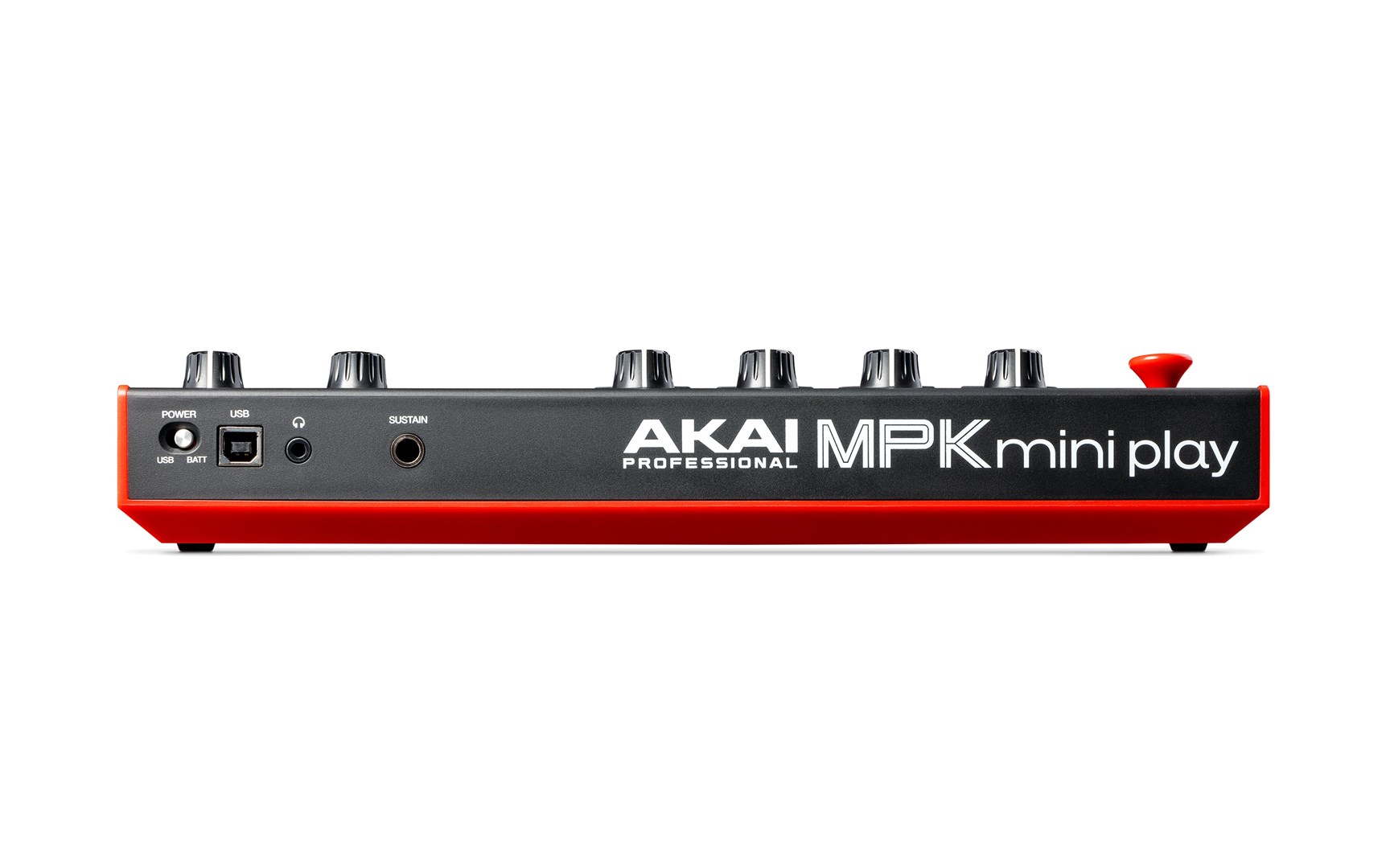 Kontroler Tipkovnica AKAI MPK Mini Play MK3 (USB, MIDI, Pad, Crna, Crvena)-3