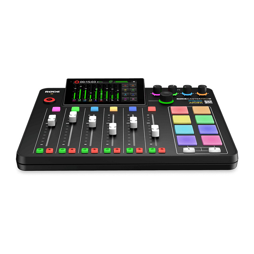 RØDECaster Pro II Podcast production studio Music production station Black-0