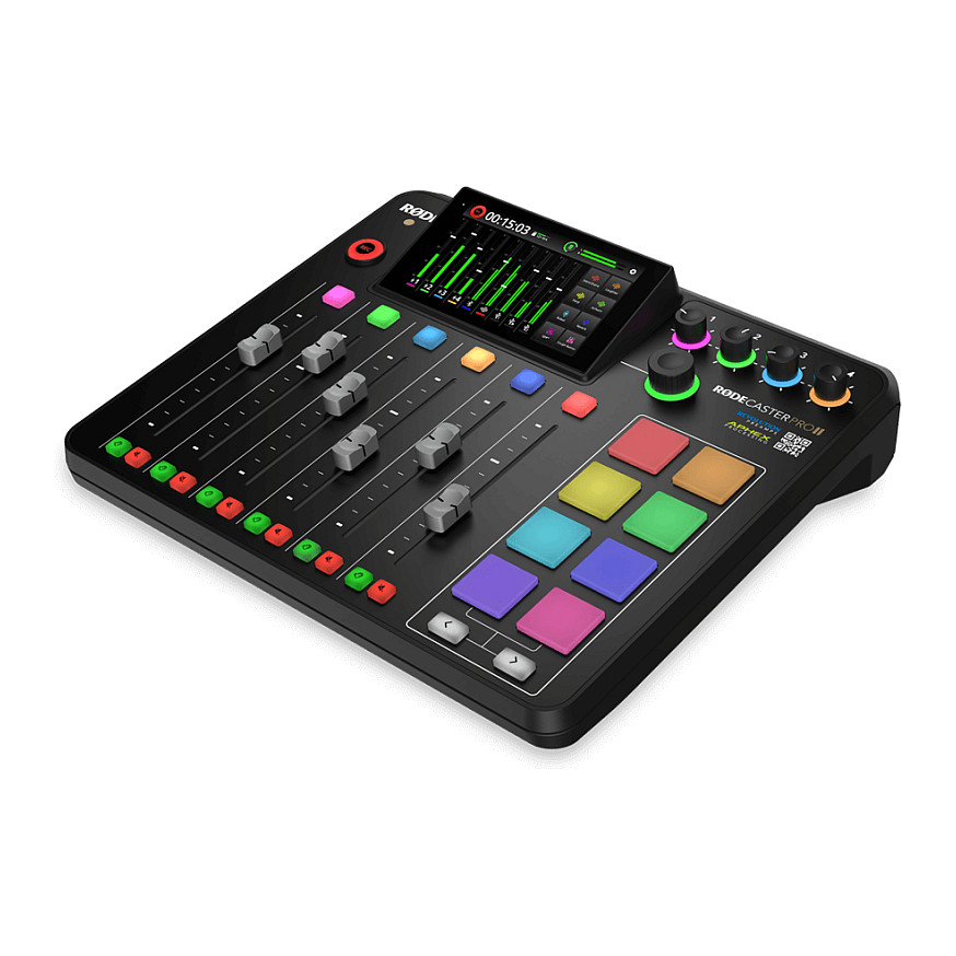 RØDECaster Pro II Podcast production studio Music production station Black-1
