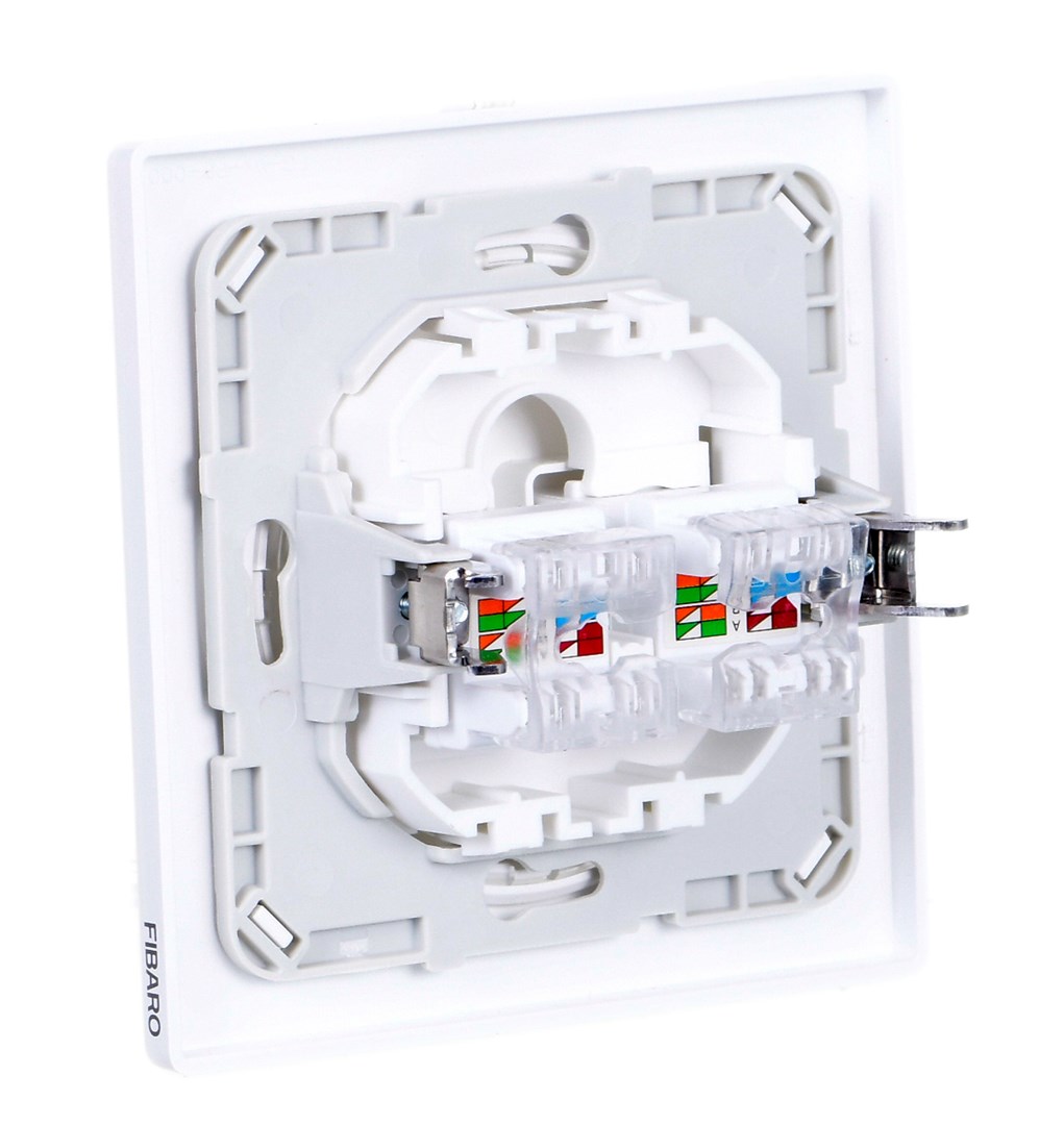 Utičnica FIBARO Walli N (2 x RJ-45 bijela)-2
