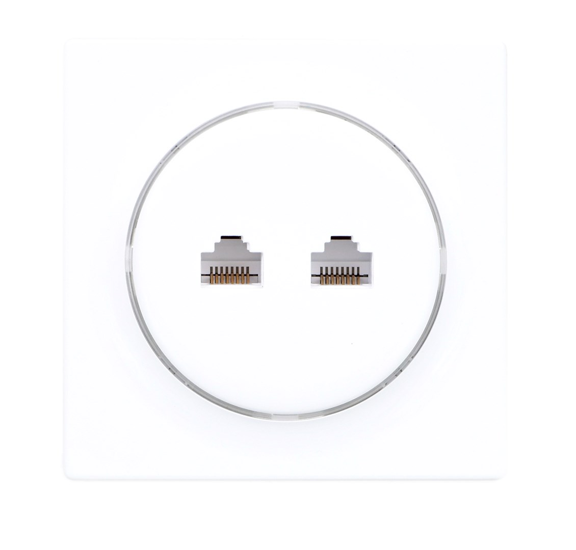 Utičnica FIBARO Walli N (2 x RJ-45 bijela)-0
