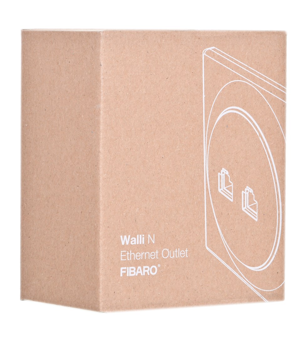 Utičnica FIBARO Walli N (2 x RJ-45 bijela)-3