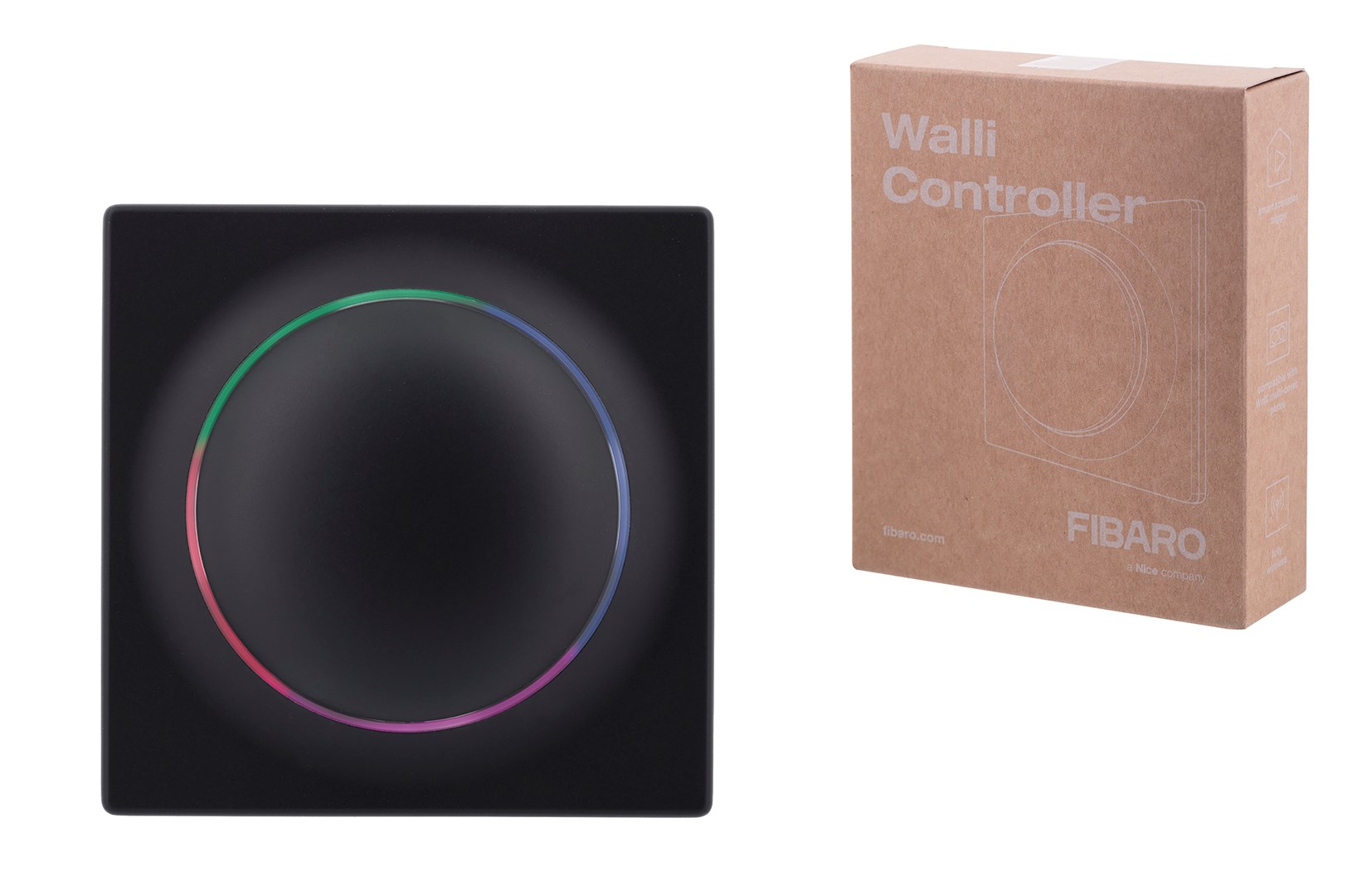 Pametni kontroler rasvjete za dom FIBARO FGWCEU-201-1-8 (bežični crni)-0