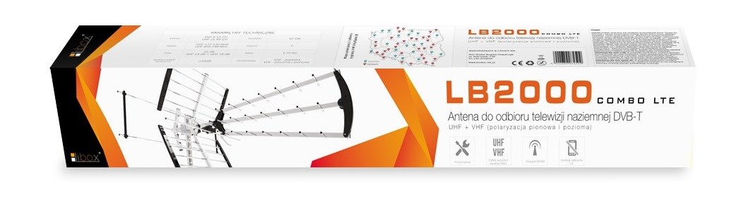 Televizijska antena LIBOX LB2000 (vanjska, dvostruka, 32 dB)-7
