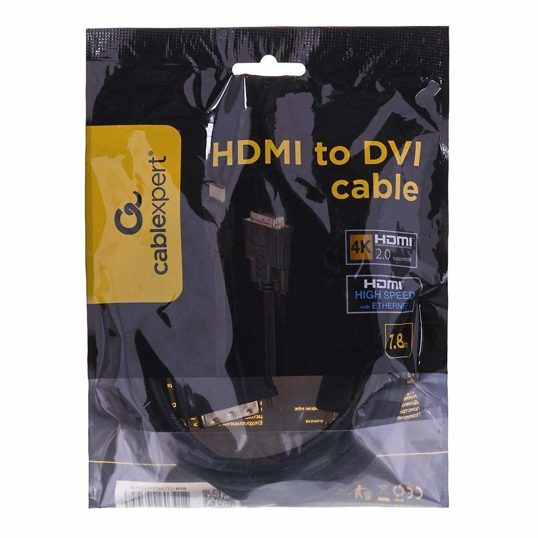 HDMI/DVI kabel GEMBIRD (1.8 m, M/M) crni-2