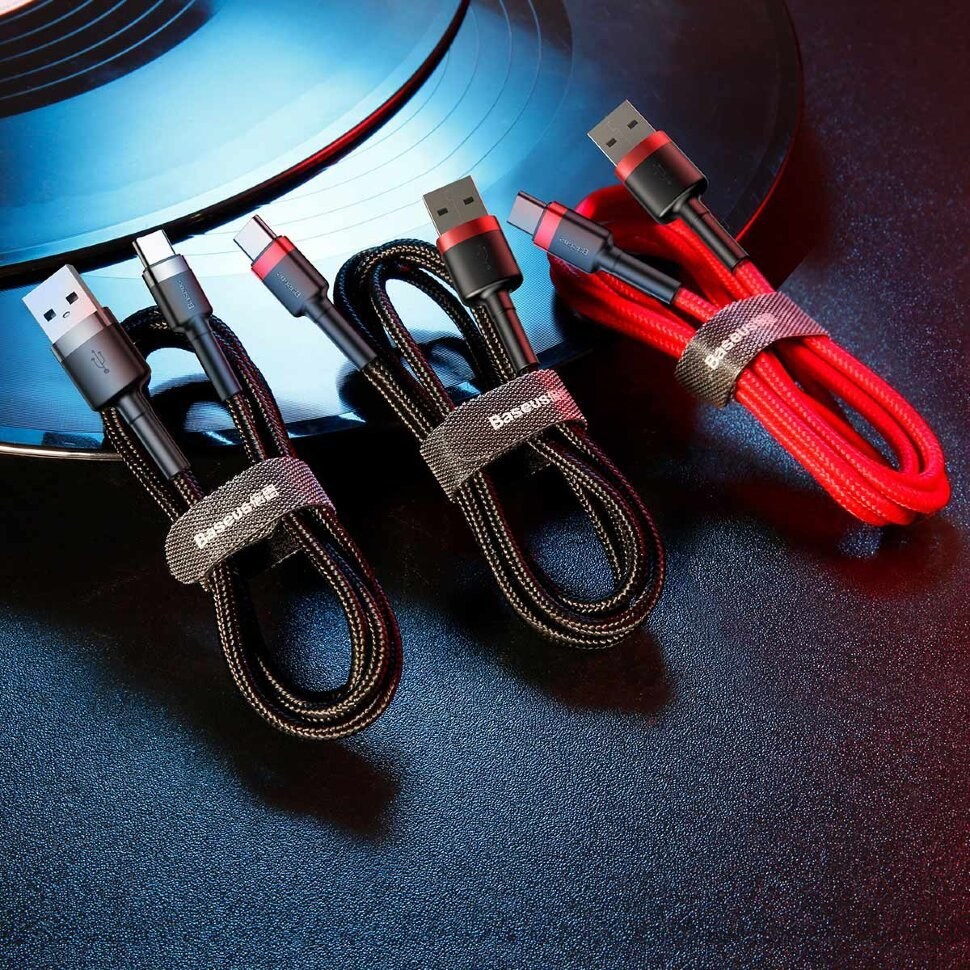 USB kabel Baseus Cafule (2 m, USB A, USB C) crno-crveni-17