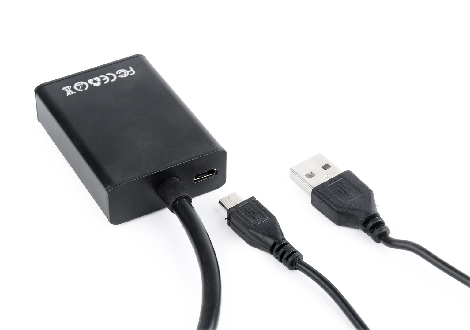 Video adapter kabel GEMBIRD A-VGA-HDMI-01 (0.15 m, HDMI Type A (Standard), VGA (D-Sub)) (crni)-1